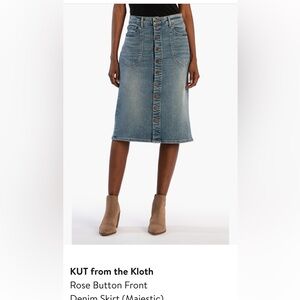 Kut from the Kloth denim Button-Front Women's Skirt